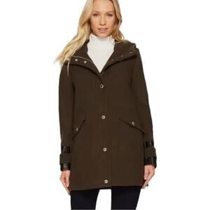 MARC NEW YORK Wool Blend Hooded Car Coat Size 6